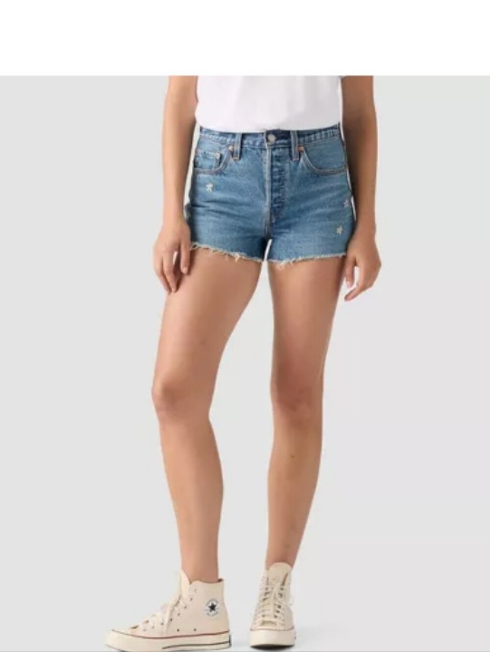 Levi's High-Rise Denim Shorts - Blue